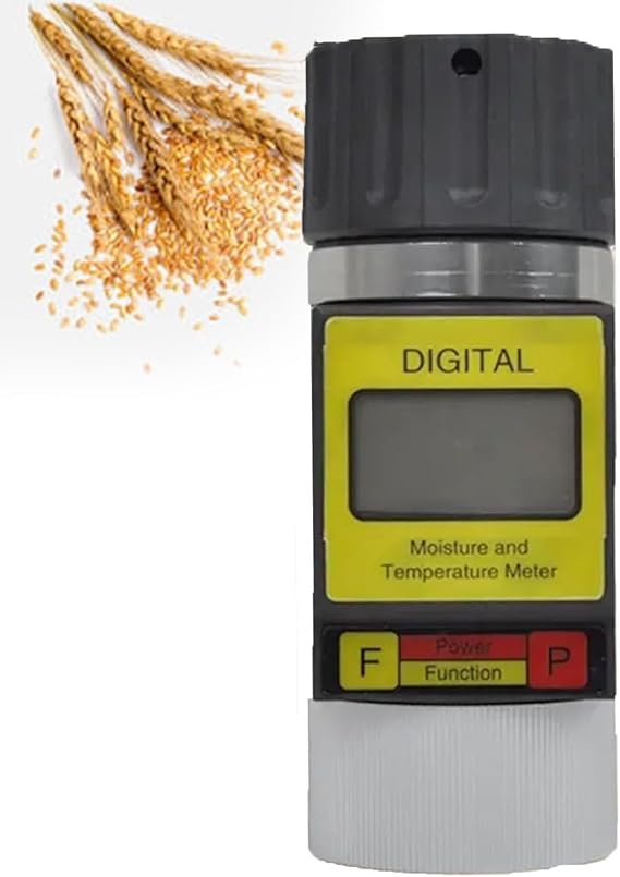 Portable 25-Kind Grain Moisture Tester with Digital Display: Id-EAL for Coffee, Cocoa, Rice, and Wheat - Compact Mini Cup Design for Precision Humidity Measurement