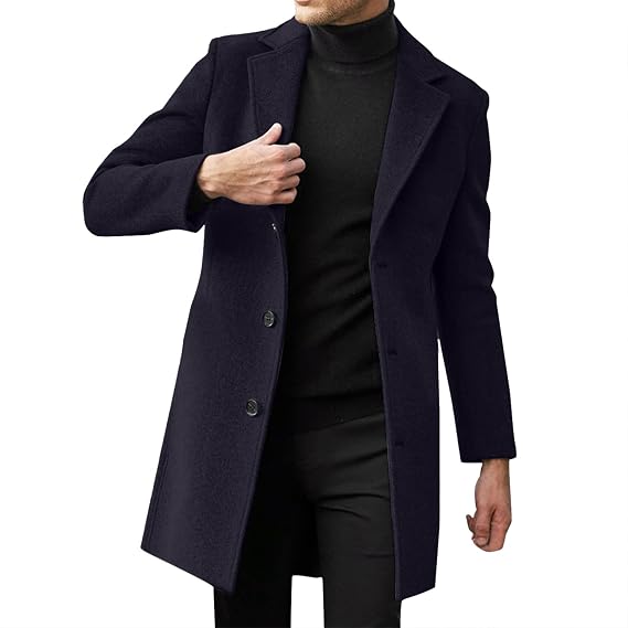 QWENTMTNTY Winter Coat for Men Chaquetas De Invierno Para Hombre Mens Rain Jackets Winter Long Coat for Men Winter Fashion Jackets for Men