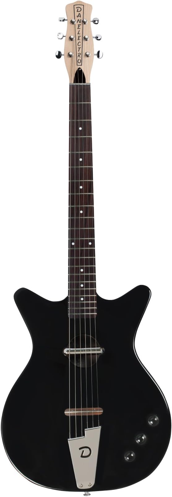 Danelectro Electric Acoustic Guitar Convertible, Black