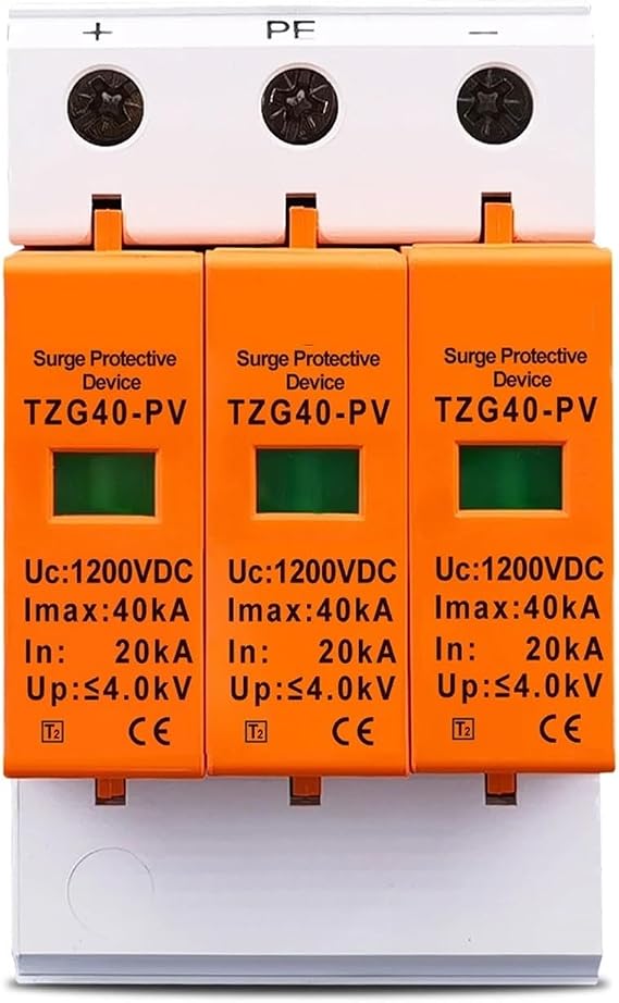 TZG40-PV SPD DC 1200V TOMZN 20KA~40KA House Surge Protector Protective Low-Voltage Arrester Device