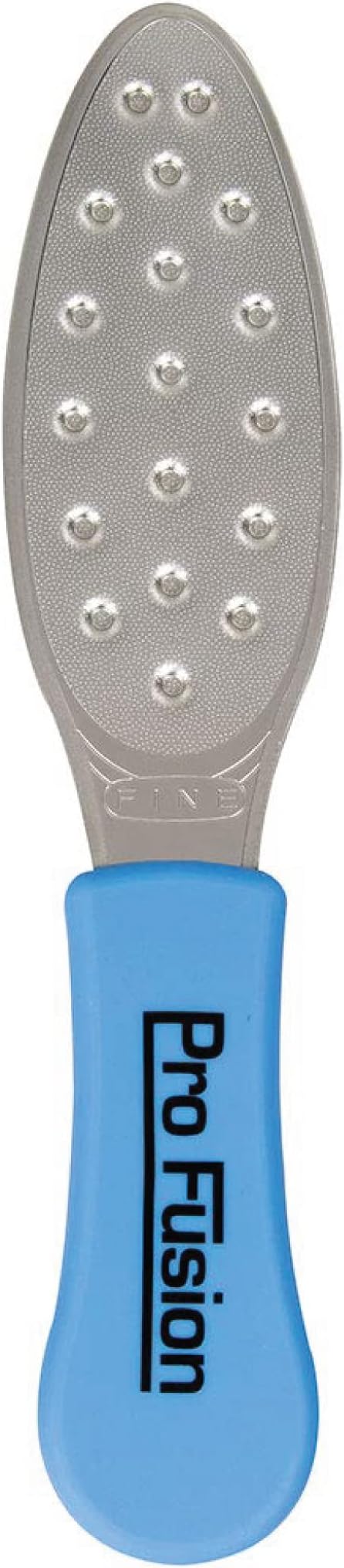 ForPro Pro Fusion Stainless Steel Pedi File - Coarse, Double-Sided Professional Quality - Blue Handle Pedicure File for Heels and Feet - 8.25 L