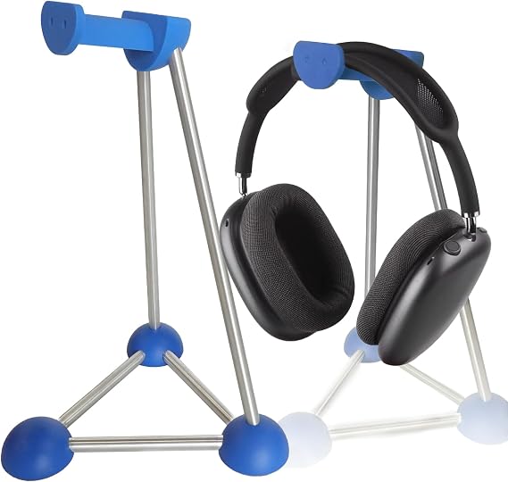 Headphone Stand, Desktop Headset Holder, Desk Earphone Stand, Gaming Headsets, for SteelSeries/Logitech/HyperX/Sony/Beats/Sennheiser/Anker/Xbox, and All Headphones.(Blue)