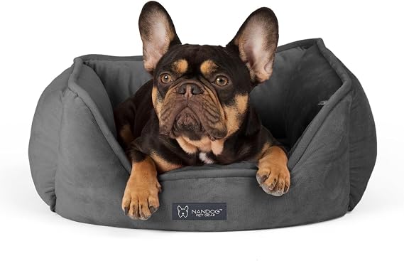 NANDOG Reversible Dog Bed for Small Dogs - Micro Plush Signature Collection