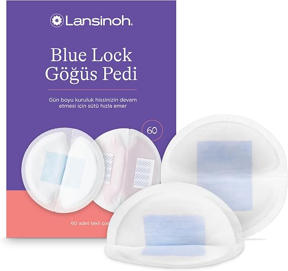 Lansinoh Blue Lock Göğüs Pedi 60 adet