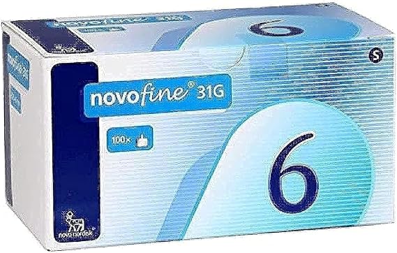 Novofine 6mm x 31g 100ct Novo nordisk