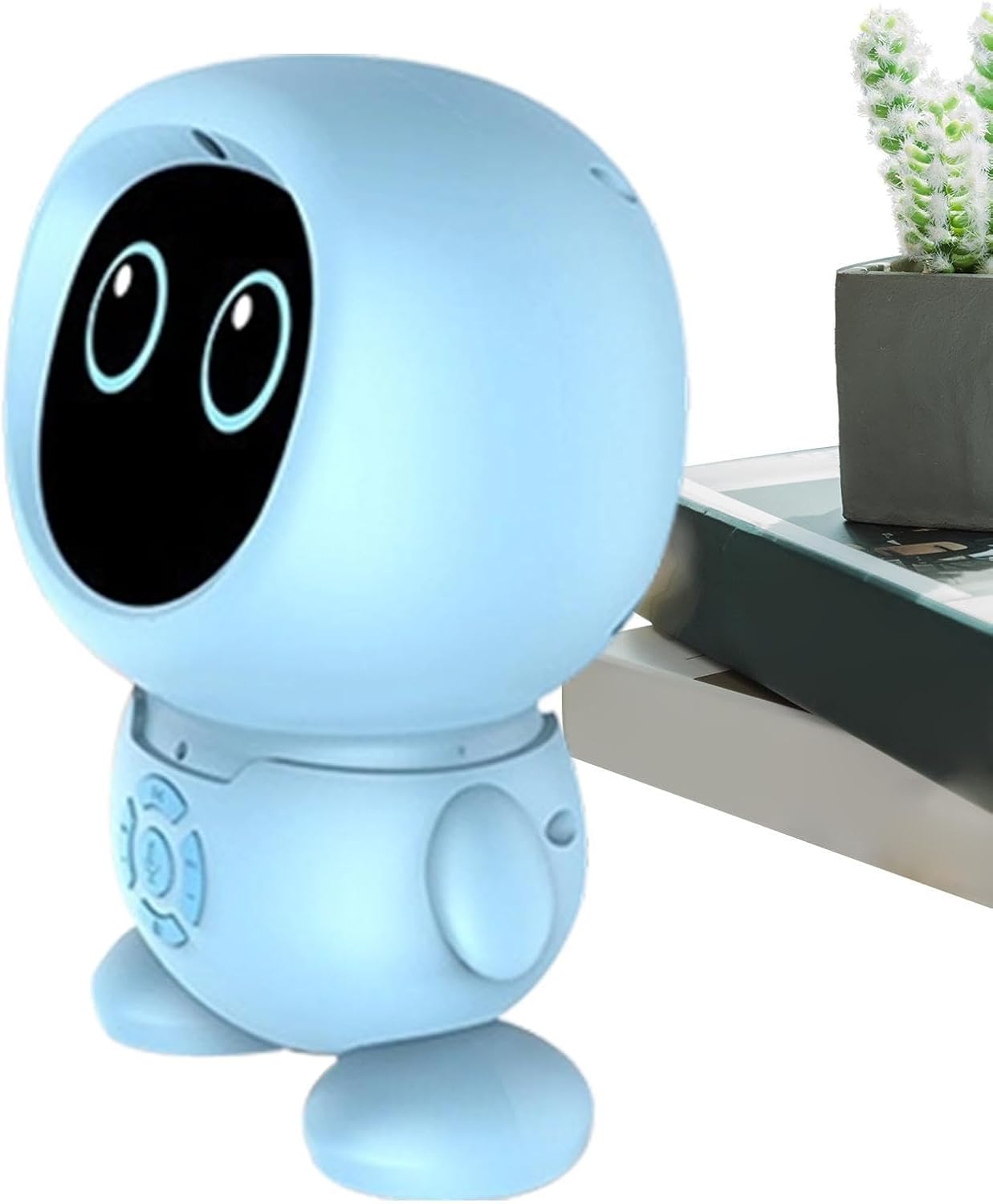 AI Portable Smart Learning Machine - Electronic Interactive Talking Robot Voice Activated Tech, Built-In Speaker System + Intuitive Control Panel | Toughened Matte Finish Safety Case For Boys & Girls