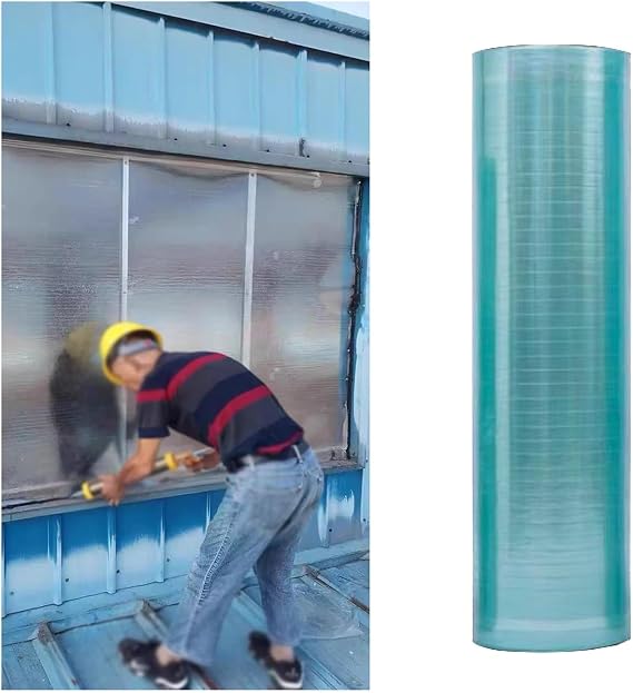 Polycarbonate Panel Roofing Sheets, Greenhouse Replacement Plastic Panels, Daylighting Glassfiber For Gardening, Farming, Agriculture, Canopy, Easy To Cut(0.6x3cm)