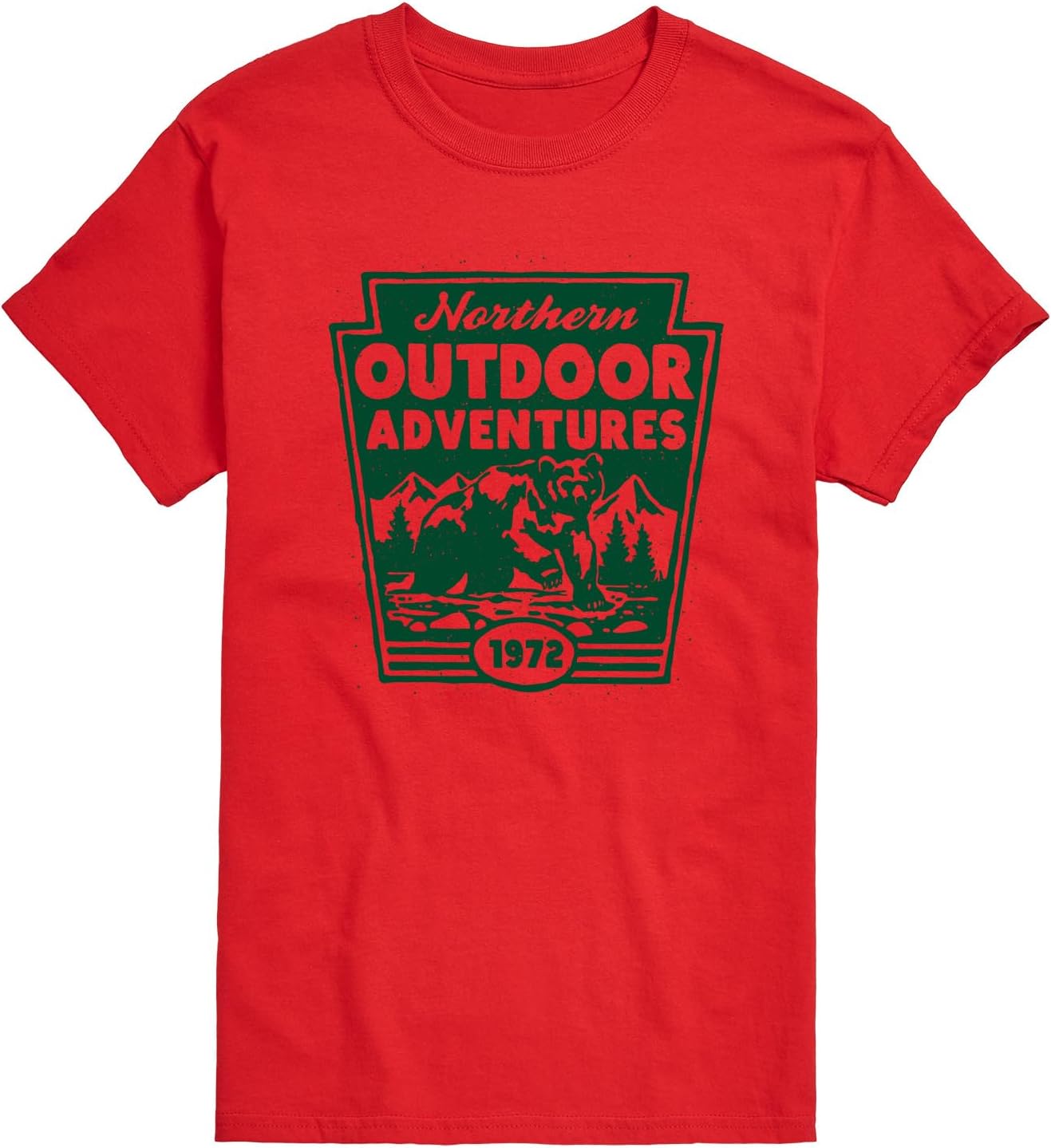 Instant Message - Northern Outdoor Adventures - Mens Short Sleeve Graphic T-Shirt