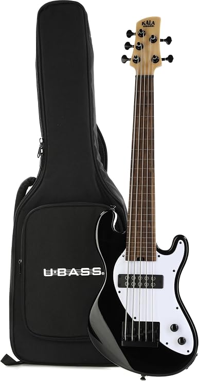 Kala Solid Body 5-String Black Fretless U•BASS®