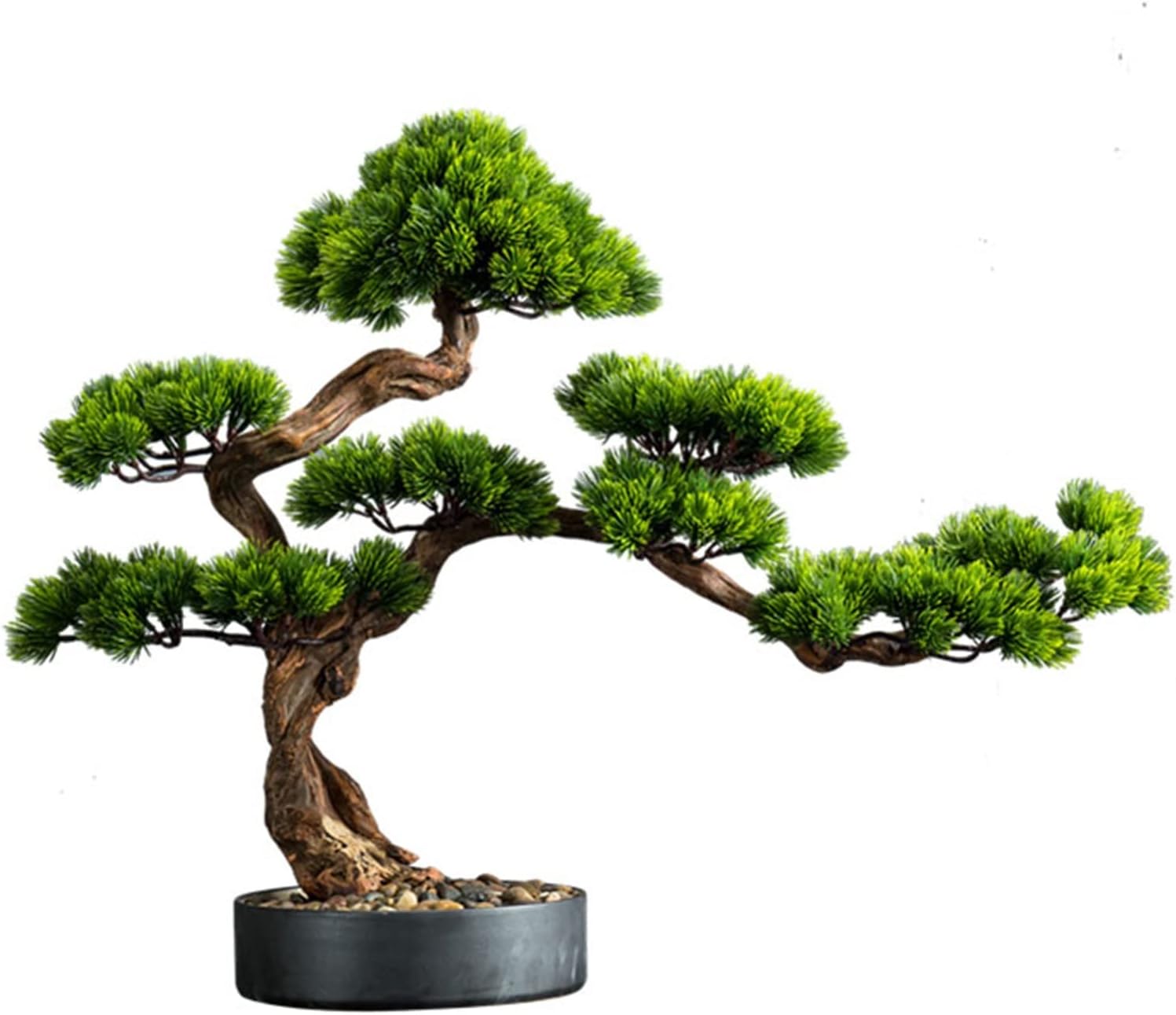 Welcome Pine Bonsai Home Decoration Chinese Style Desk Artificial Bonsai Plant Decoration Indoor Suitable for Living Room Hallway Offices