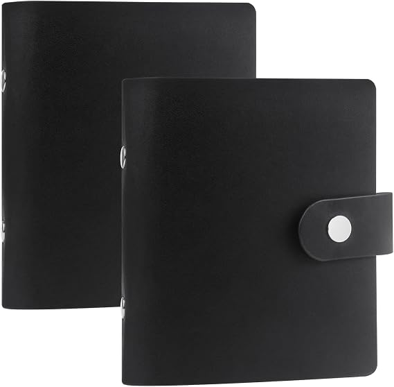 Ruibytree 52 Pockets Small Photo Album 2x3 for Instax Mini, Black, 2 Pack