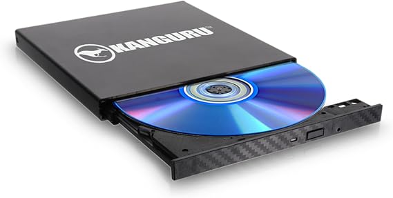 Kanguru QS Slim DVDRW DVD Burner Slim Portable External USB 3.0 DVD/CD Drive