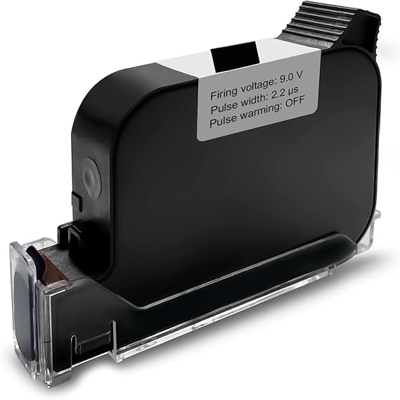 JS350 Automatic Inkjet Coding Machine with Mini Conveyor Belt | 2-12.7mm Industrial Online Inkjet Printer for Expiry Dates, Batch Numbers, Barcodes, QR Codes, Logos & Labels etc. (JS350 Black Ink)