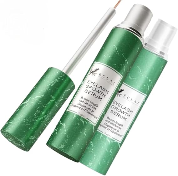 Eclat Two packs Eyelash Growth Serum - for Thicker-Looking Lashes and Brows - Lengthen, Strengthen and Add Shine to Hair, Nourishing and Moisturizing