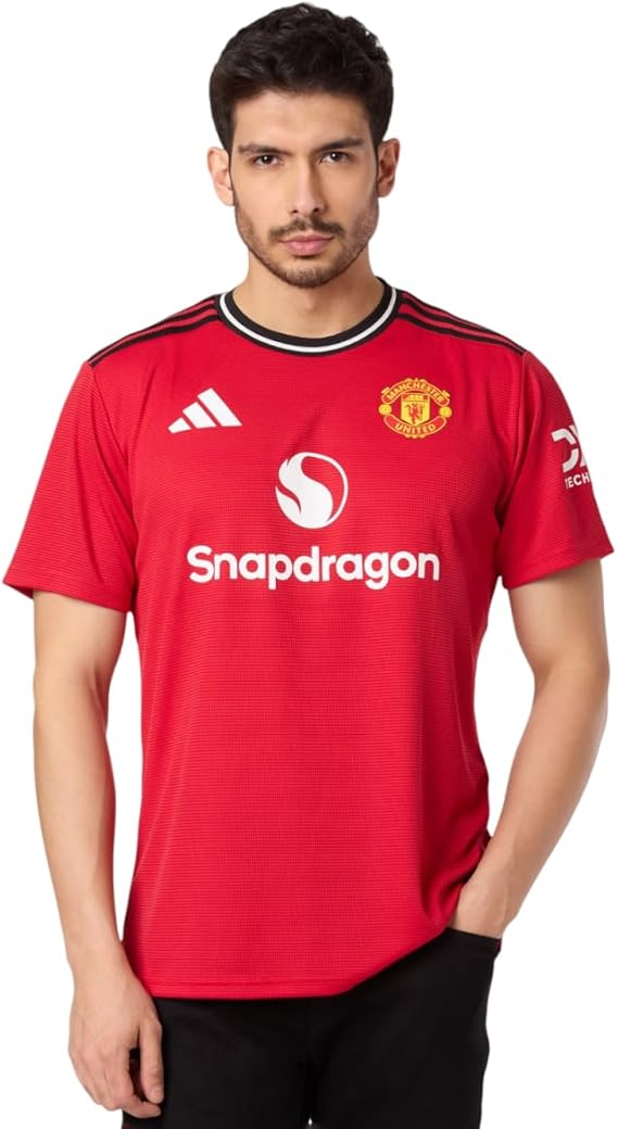 adidas Mens Manchester United 25/26 Home Football Jersey Fan Version- XS