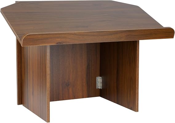 Nisorpa Foldable Table top Lectern, Podium Stand with Bookstop Portable Folding Tabletop Desk Teacher Speaker Lecture Classroom Presentation Stand, Laptop Computer Book Holder