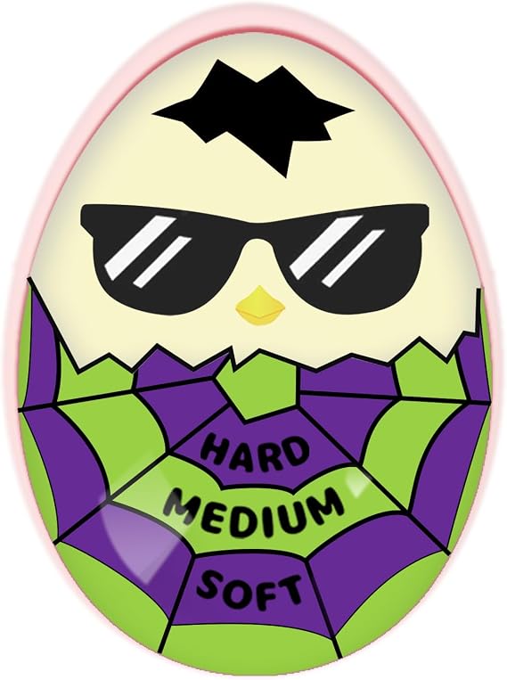 Lasubst Color Changing Egg Timer for Boiling Eggs, Purple & Green