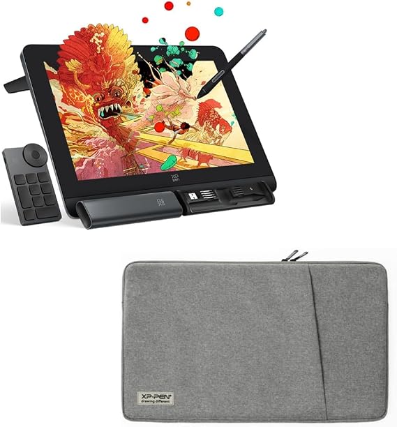 XPPen Artist Pro 14 Gen2 Drawing Tablet with Screen 14 inch Graphic Art Tablet with Full Laminated Anti-Glare Screen 16384 Pressure Levels & XPPen Carry Protective Bag