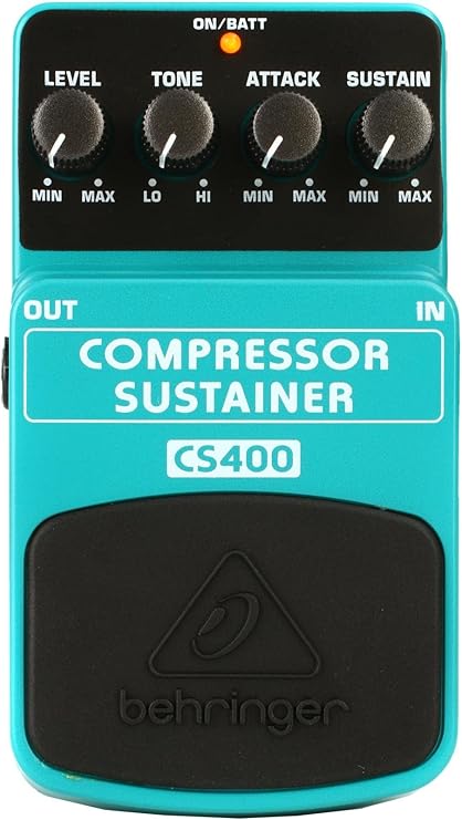 Behringer COMPRESSOR/SUSTAINER CS400 Ultimate Dynamics Effects Pedal, Green