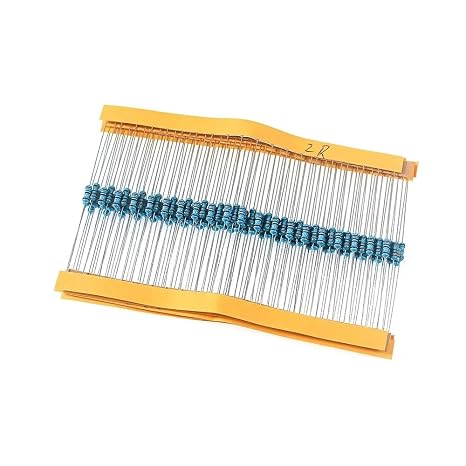 120Pcs 6 Values Resistor Kit 2R-3R3 1/4W (0.25W) 1% Tolerance Metal Film Fixed Resistor Resistors Assortment