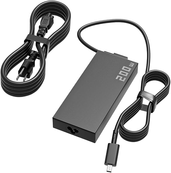 200W AC Charger Compatible with ASUS ROG Zephyrus G16 G14 GA605 GU605 GA403 Flow Z13 GZ302EA V16 V3607 TUF Gaming A14 FA401UV FA401UU FA401WU FA401WV FA401KM Laptop Power Adapter