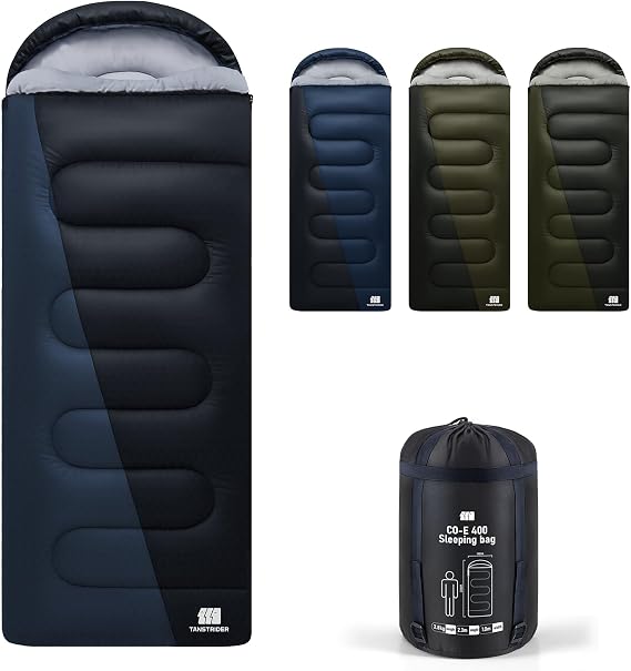 XXL Sleeping Bags for Adults Teens, 4 Season Camping Sleeping Bag Waterproof,Machine Washable Backpacking Gear for Cool Weather,Outdoor Hiking Hunting,with Compression Sack,90x39