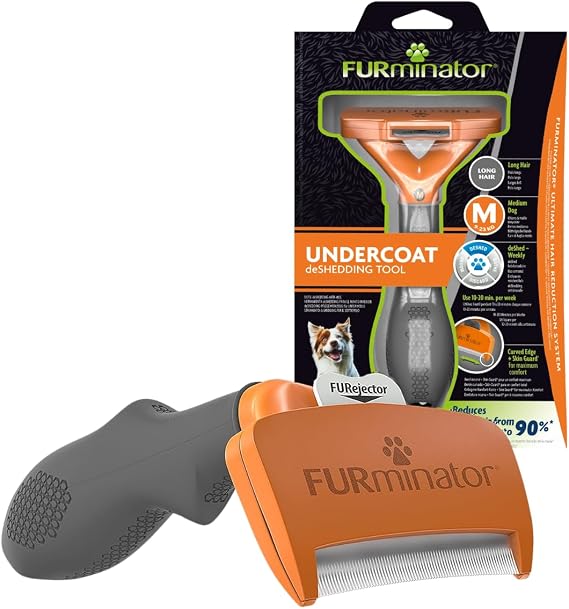 FURminator Undercoat deShedding Tool for Medium Long Hair Dogs 9-23 kg