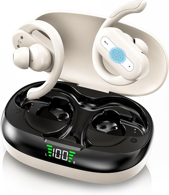 AI Language Translator Earbuds, Real-Time 3-in-1 Translation Earbuds 144 Languages & Accents, Translation Device for Travel Business Learning with Charging Case(Skin Color)
