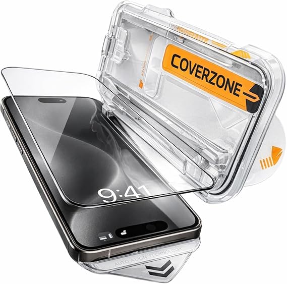 iPhone 15 İle Uyumlu 5D Kırılmaz Ekran Koruma Hızlı Kolay Uygulama Aparatlı Kıt Box 9H Glass Full Cover Magic Ekran Koruyucu iPhone 15 için 5D Kırılmaz Ekran Koruma