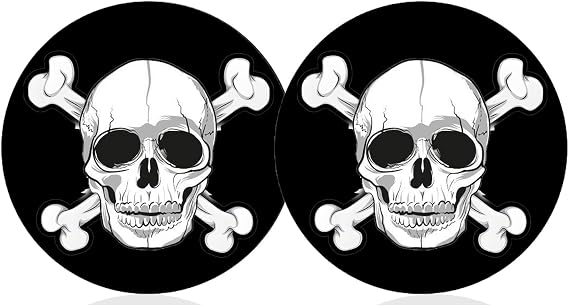 Car Cup Holder Coaster for Anime Skull Skeleton Silicone 2.75" Car Coaster Car Cup Holder Insert Coasters