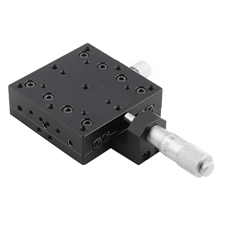 X Micrometer Manual Fine Tuning Cross Roller Precision Linear Stages X Axis Linear Stage Cross Roller Guide Manual Precision Linear Translation Stage 60 * 60mm