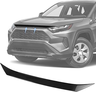 RAV4 Hood Bug Deflector Compatible with Toyota RAV4 SEXLEXSELimited 2024 2023 2022 2021 2020 2019 Bug Hood Shield,Front Bumper Stone Guard Protection,Carbon Fiber Look Front Bonnet Cover