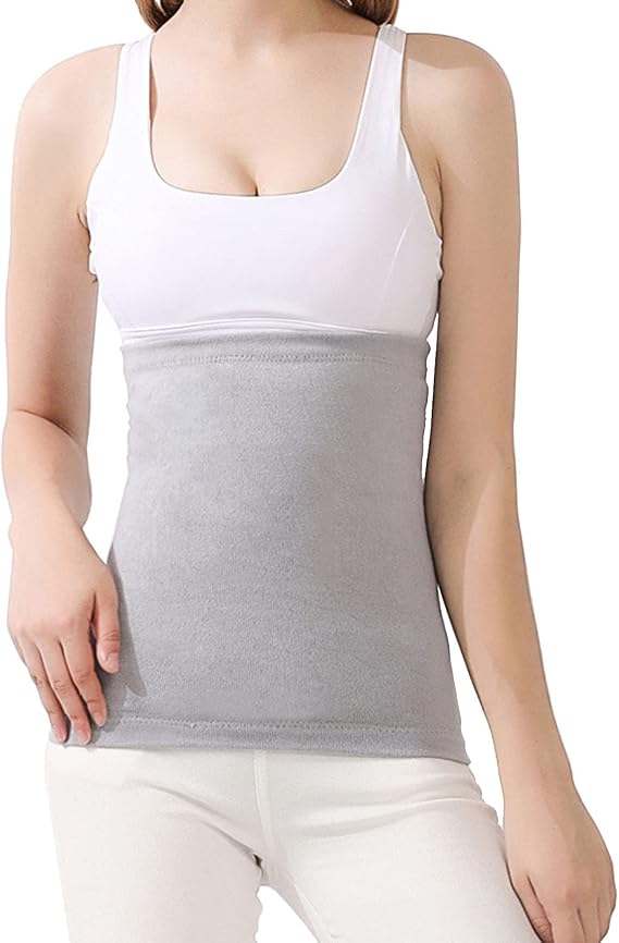 Clobeau Unisex Adult Waist Warmer, Kidney Binder, Abdominal Warming Band, Plush Waist Warmer for Women & Men
