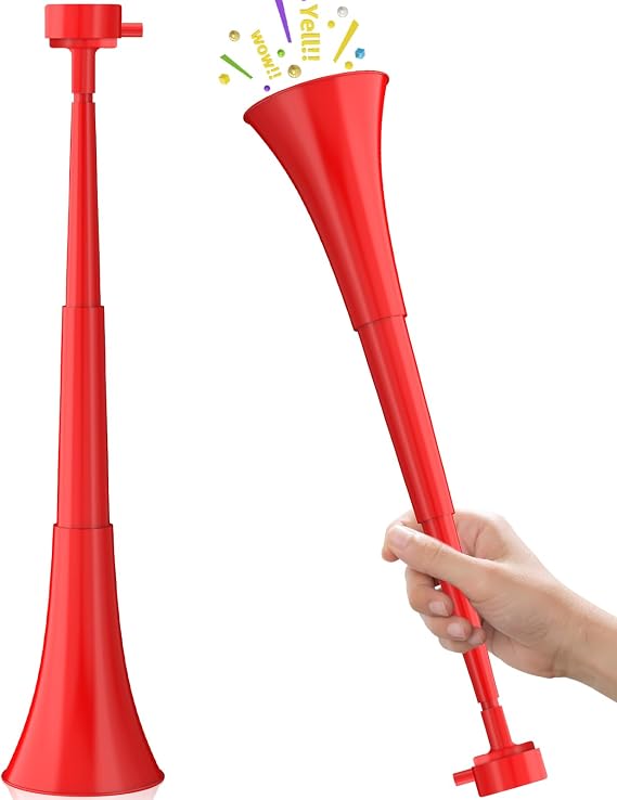 Stadium Horn, Vuvuzela Plastic Trumpet Collapsible Cheering Blow Horns