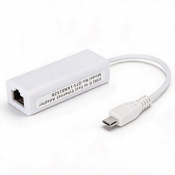 Micro USB to RJ45 Ethernet Adapter, 10/100Mbps