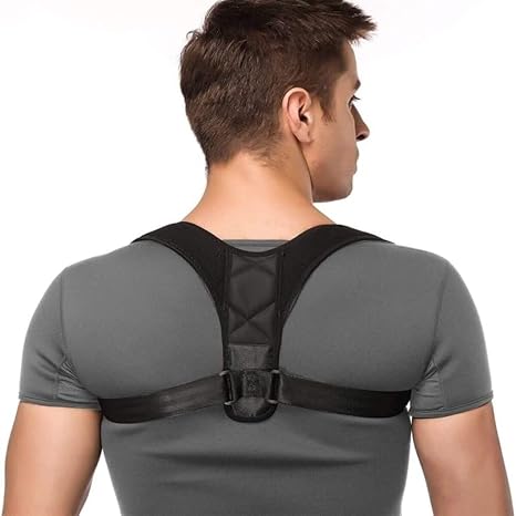 Posture Corrector for Men and Women with Therapy Back Support, Adjustable Upper Back Brace for Posture, Back straightener Posture Corrector for Back Pain Relief, Back, Neck & Shoulder supports
