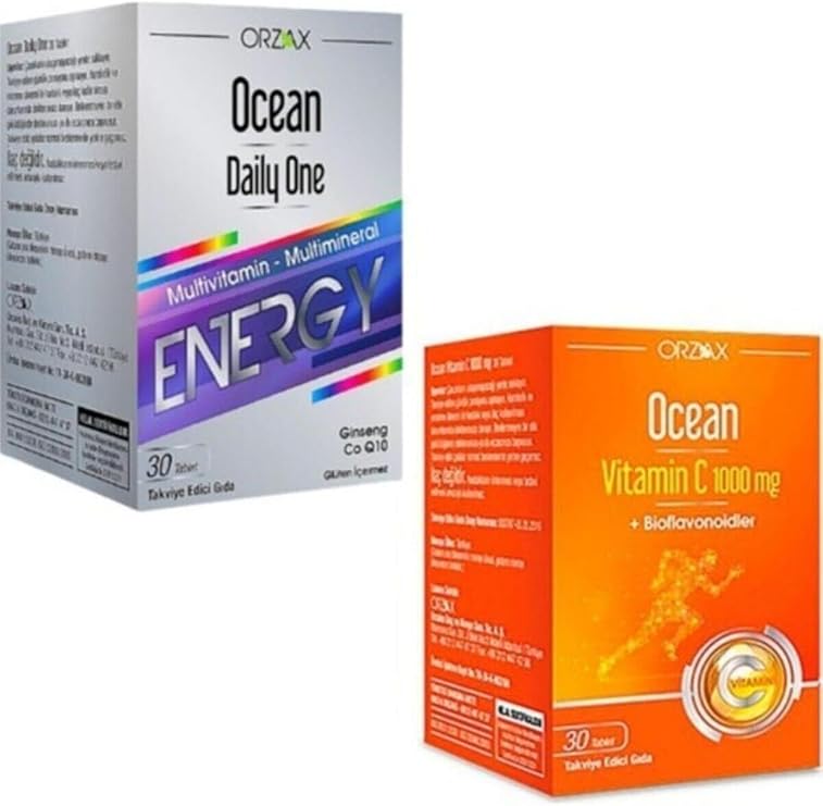 Ocean Daily One Energy Multivitamin Multimineral, Vitamin C 1000 mg, 30 Tablet