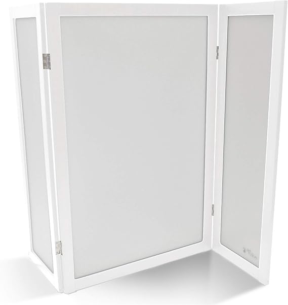 PetFusion ModestCat Litter Box Privacy Screen (3' Tall; 4' Wide, White).