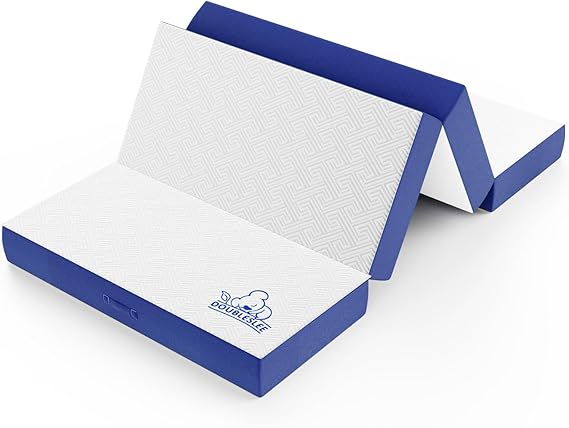 Foldable Small Double Mattresses 4ft, 4-Fold, 120x190x15cm | 6 Inch Folding Small Double Mattress, Easy Storage & Washable Cover for Travel, Camping, Caravans, Guest Bed, Studio, Dorm
