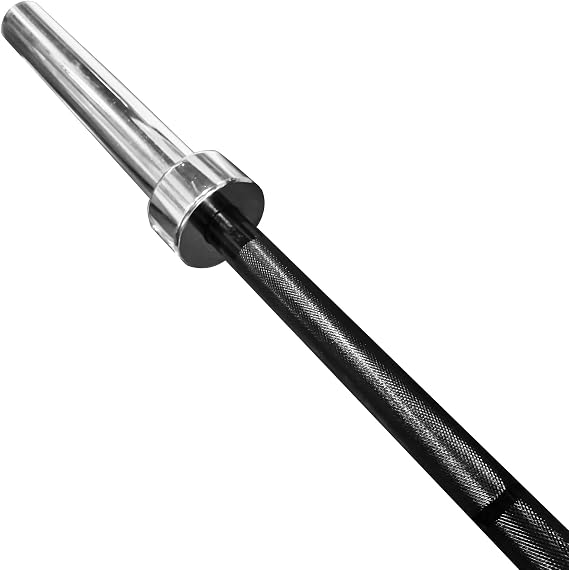 Body-Solid (OB72B) Aloy Steel Olympic Bar - 6ft, 44lb Barbell Straight Bar for Weight Lifting, Strength Training, and Barra Olimpica Workouts, 600lbs Weights Plate Capacity