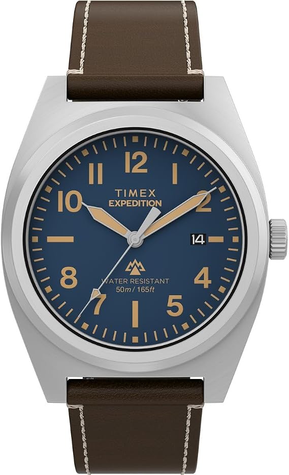 Timex Men's Analogue Quartz Watch Expedition North Capstone with Leather Strap