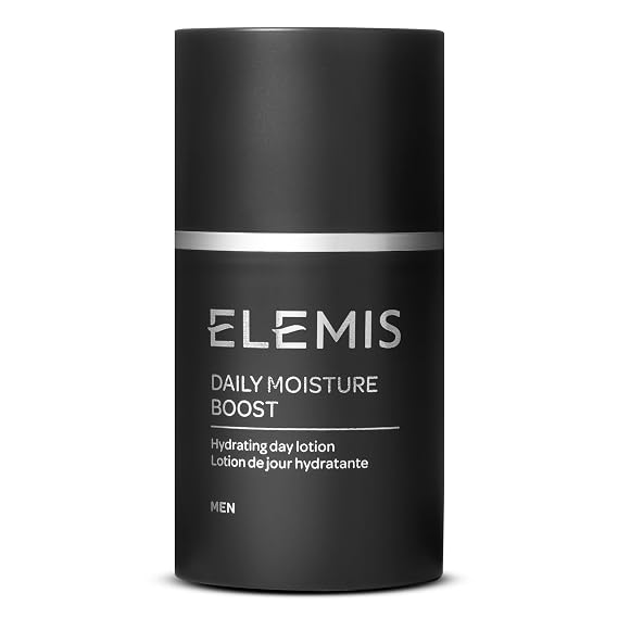 ELEMIS Daily Moisture Boost for Men | Lightweight Post-Shave Day Lotion Hydrates, Soothes, Nourishes, and Calms for Refreshed, Recharged Skin | 50 mL | Lightweight post-shave daily lotion that hydrates, soothes, nourishes, and calms for refreshed recharged skin.