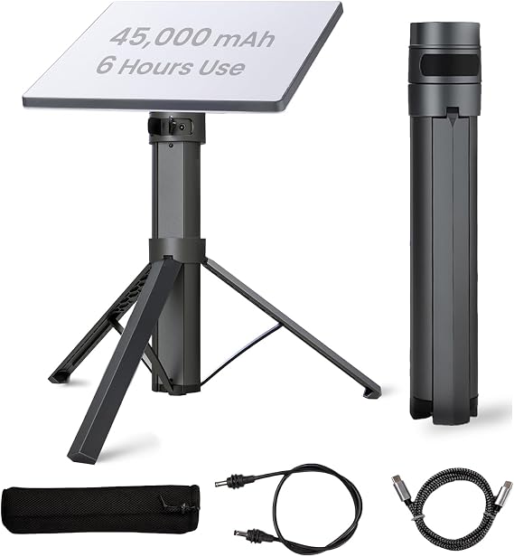 Starlink Mini Battery Pack, 6H Runtime, 166Wh 45000mAh Power Bank, 60W Type-C Charging Port, with Tripod Stand, IP67 Waterproof, for RV Outdoor Off-Grid Emergency Work