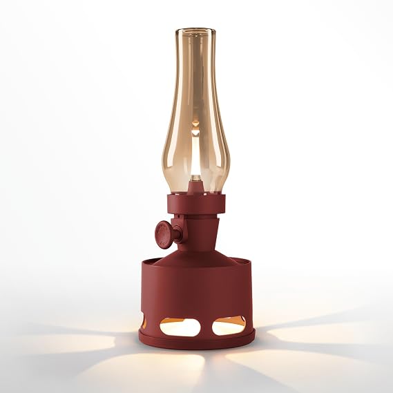 Tubicen Cordless Rechargeable Table Lamp Smart Blow/Tilt Off Vintage