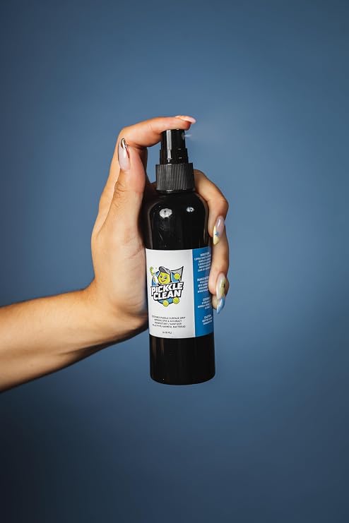 PickleClean Paddle Cleaner Spray Restore Spin & Grip | Safe for Carbon Fiber & Kevlar | Removes Dirt, Sweat & Plastic Buildup | Fast-Drying, Veteran-Owned