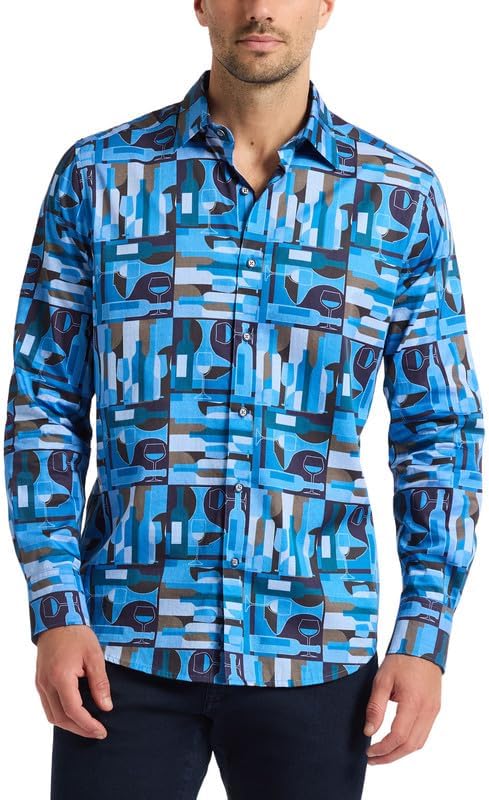 Robert Graham Men's Nolan Long Sleeve Woven Button Down Shirt