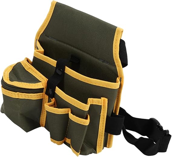 Canvas Tool Belt Apron Quick Release Buckle Carpenter Construction Work Apron Tool Storage Pouch Belt Barber Garden Tool Tool Storage Organizer Portable Tool
