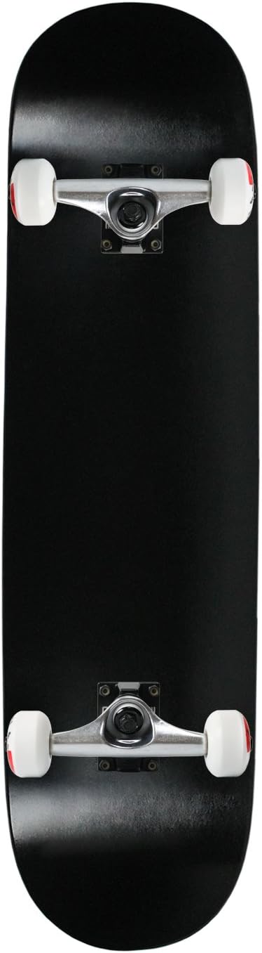 Moose Complete Skateboard Dipped Black 7.5 SilverWhite Assembled