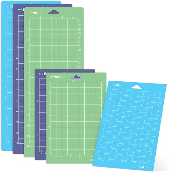 HTVRONT Cutting Mats Compatible with Cricut Joy/Joy 2, 6 Pack