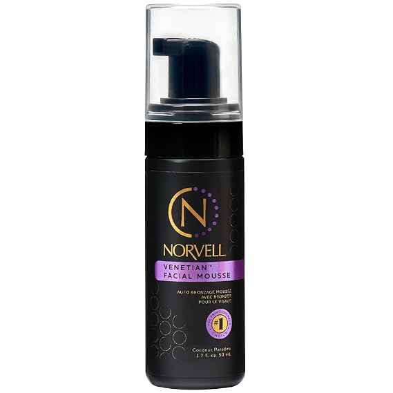 Norvell Venetian Sunless Facial Self Tanner Mousse with Bronzer 1.7 fl oz